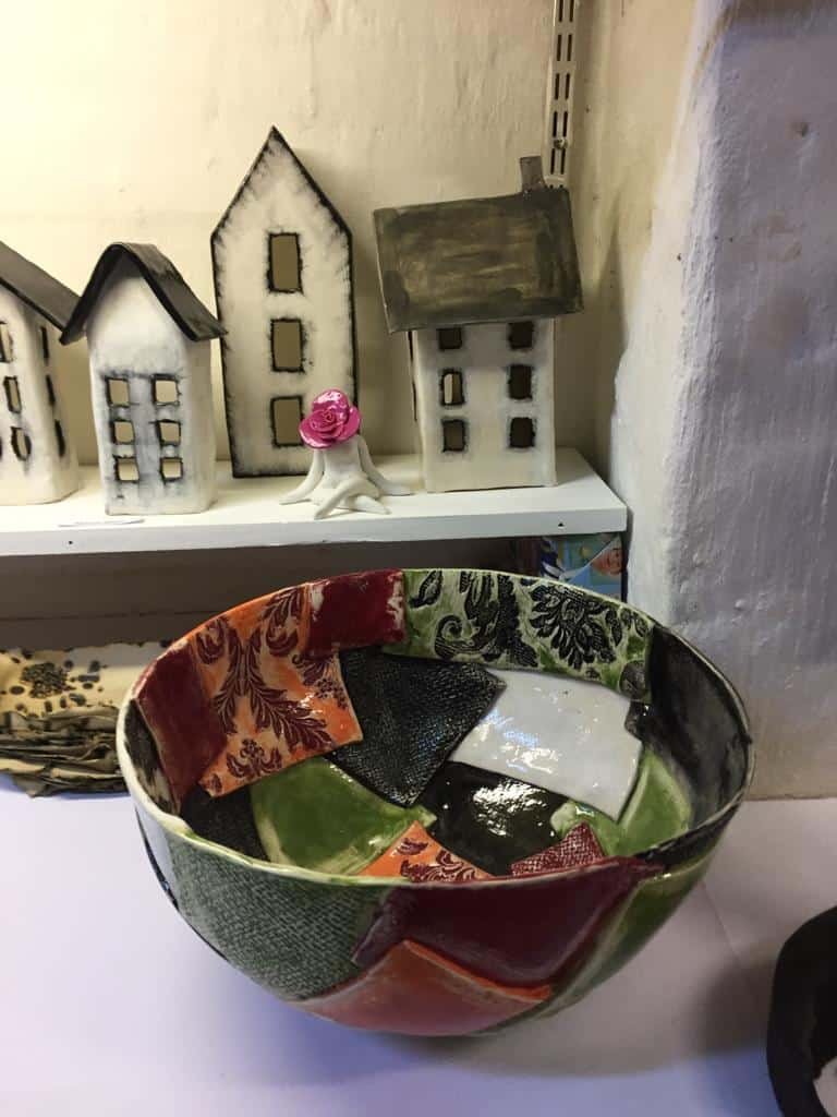 Pottery Exhibition 2018 - Bowl and Ceramic Houses